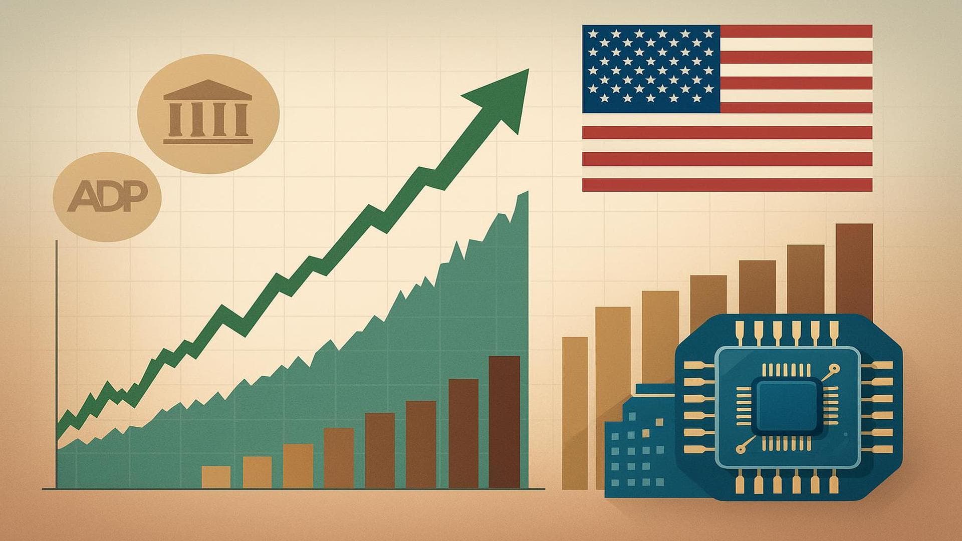 U.S. equities and semiconductor sector rally after ADP payroll surprise and Fed rate cut expectations