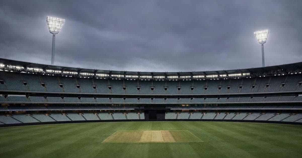 Cricket stadium under lights reflecting IPL revenue pressures and player pay gap