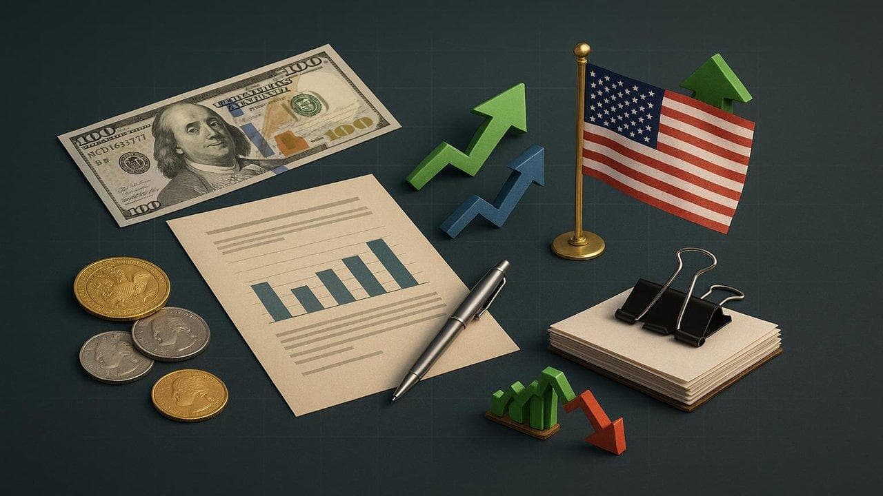 US stock market rally visualization with ISM Manufacturing data impact on US indexes