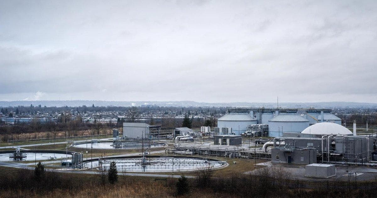 Water treatment plant near homes illustrating utility leadership change and service issues at South East Water