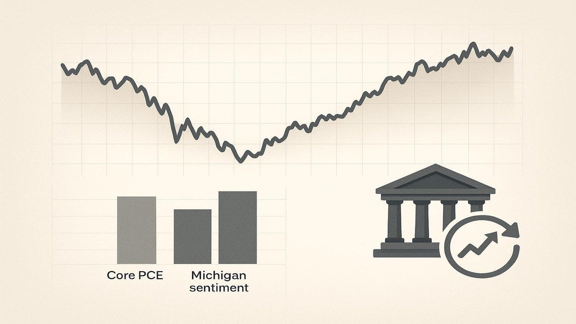 US Treasury yield chart with Core PCE and Michigan sentiment impact on bond market