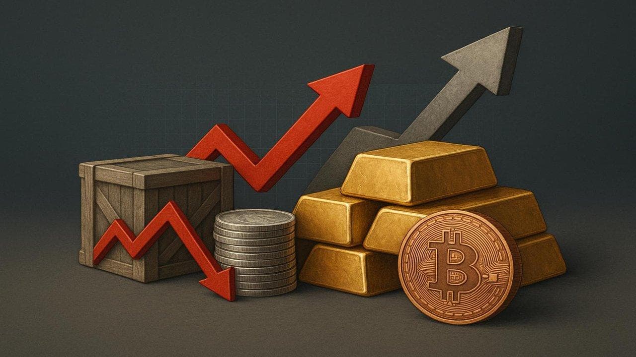 Gold and silver prices rise amid tariff tensions, risk assets and cryptocurrencies decline