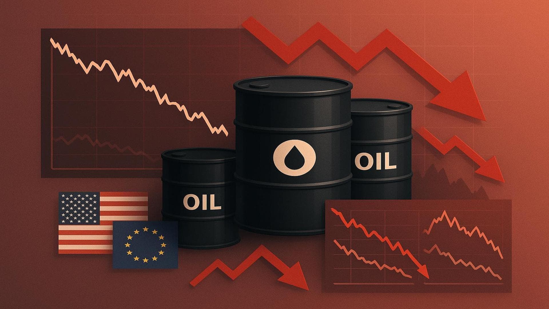 Energy stocks drop after Trump Venezuelan crude barrels announcement, oil benchmarks fall