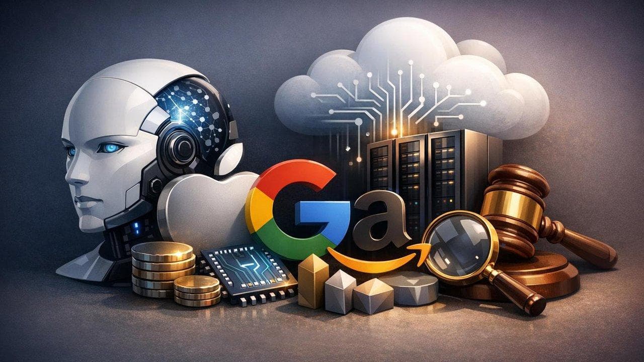 AI and cloud technology deals visualization highlighting tech sector trends and forecast changes
