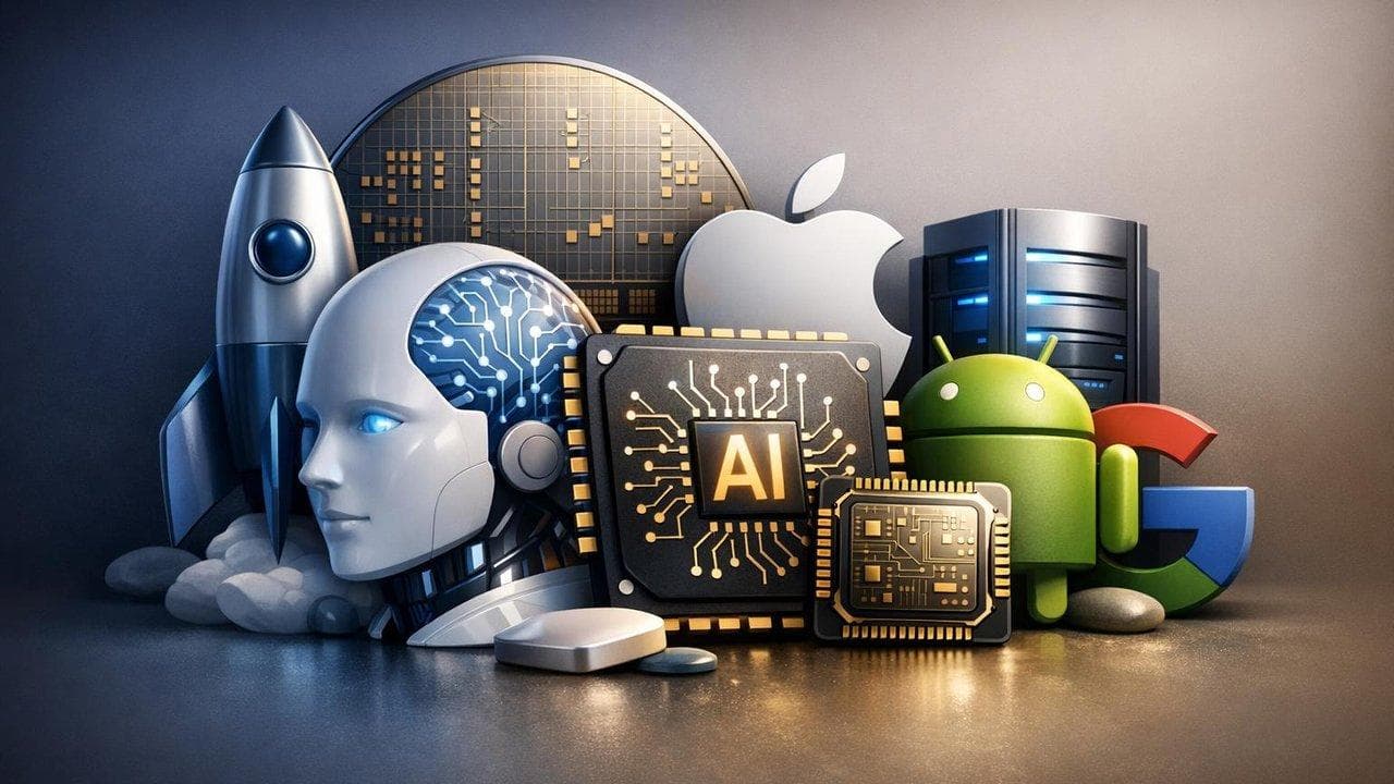 AI Capex boom visualization with tech giants investing in custom chips and reshaping equity leadership