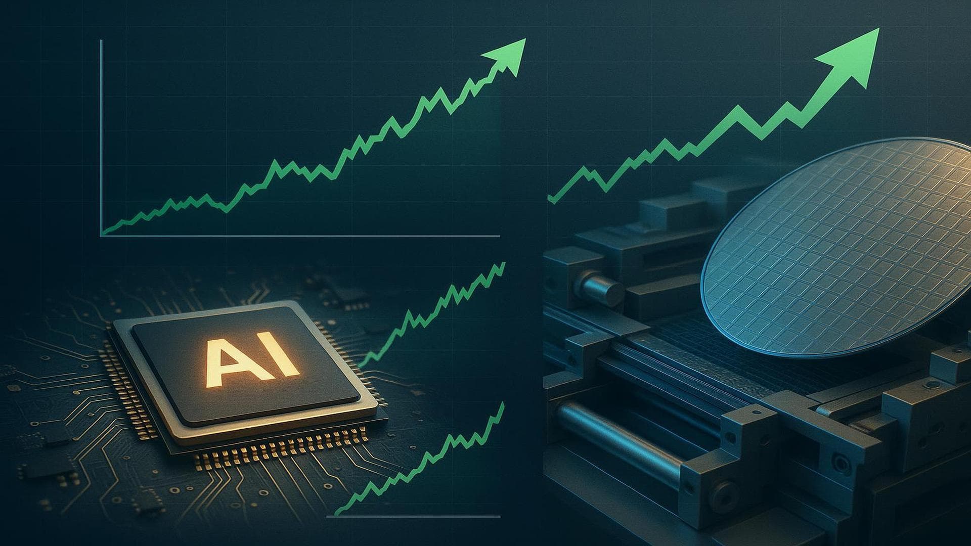 AI chip sector rally with Intel and AMD stock surge amid high demand and supply constraints