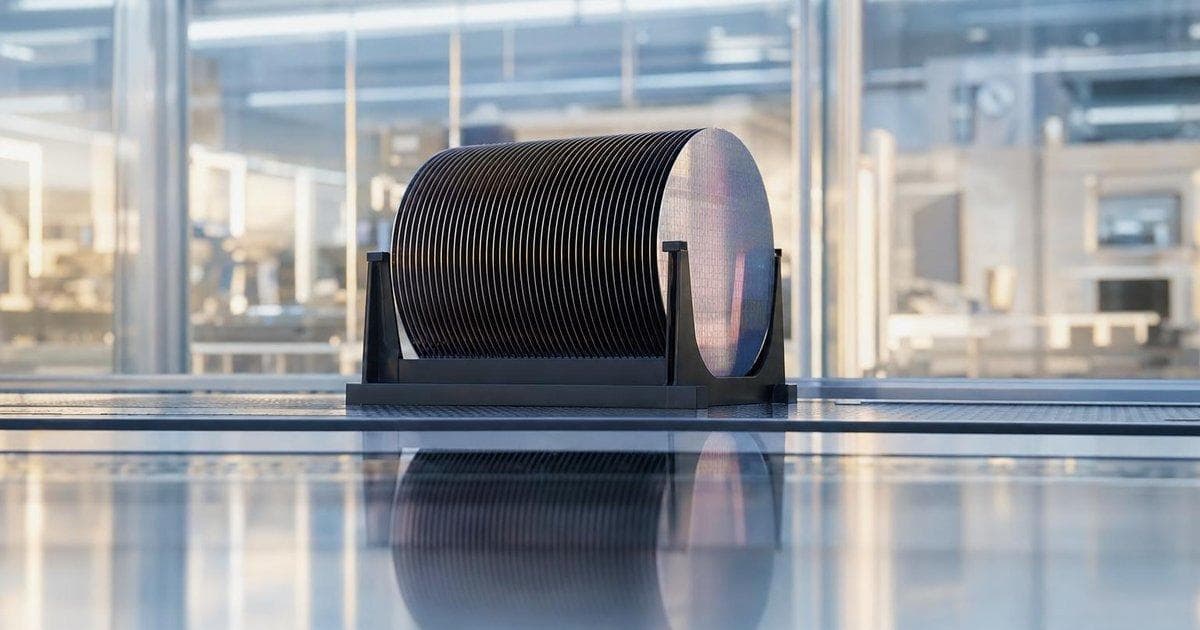 Semiconductor wafers in a chip factory symbolize AI chip boom and rising exports lifting South Korea stocks