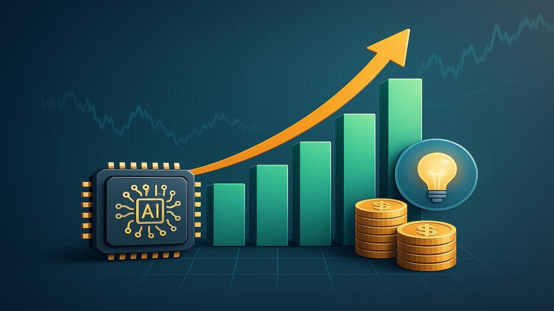 AI chipmaker sector growth chart with revenue and investment trends in technology industry