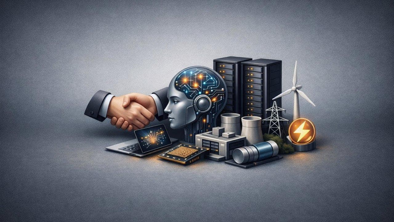 Visualization of AI data center infrastructure growth and power capacity expansion by major firms
