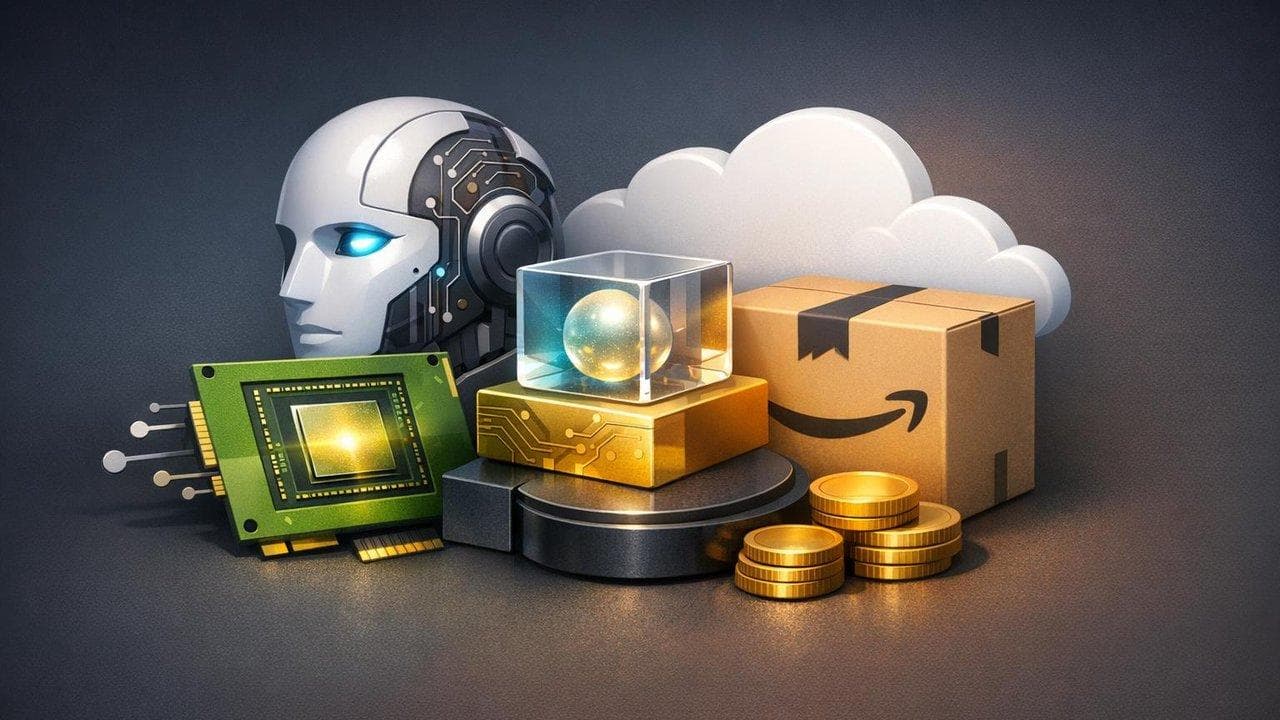 AI ETF performance chart highlighting Nvidia and Amazon's impact on explosive sector gains