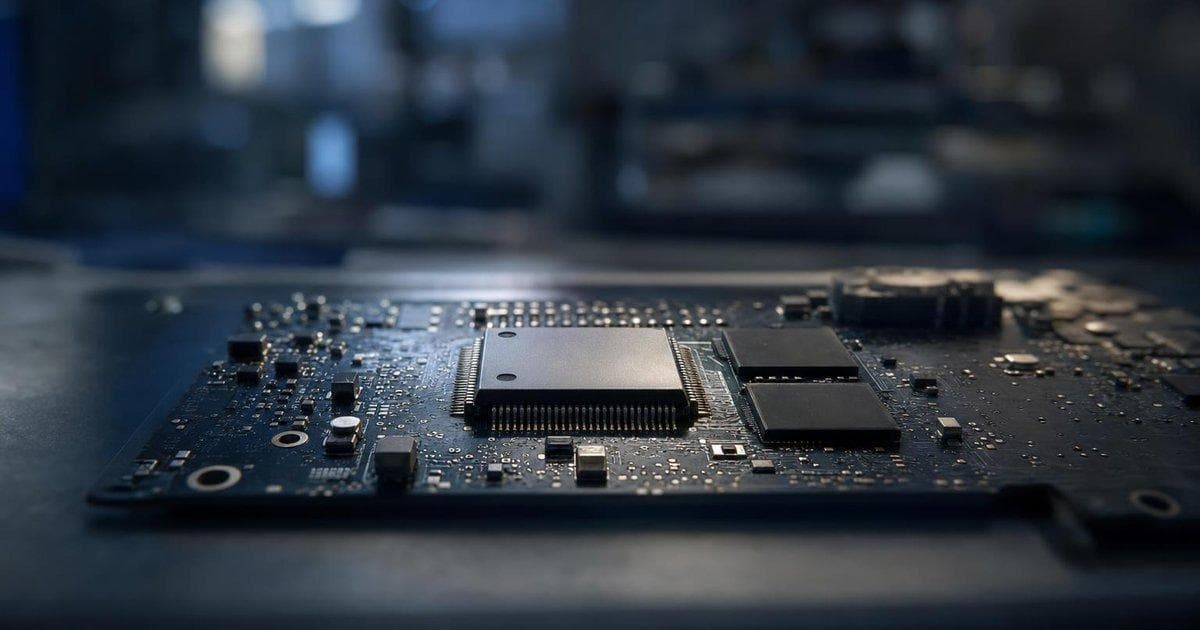 Generic semiconductor chips on a circuit board symbolize AI-driven rally in tech stocks including CSCO and NVDA