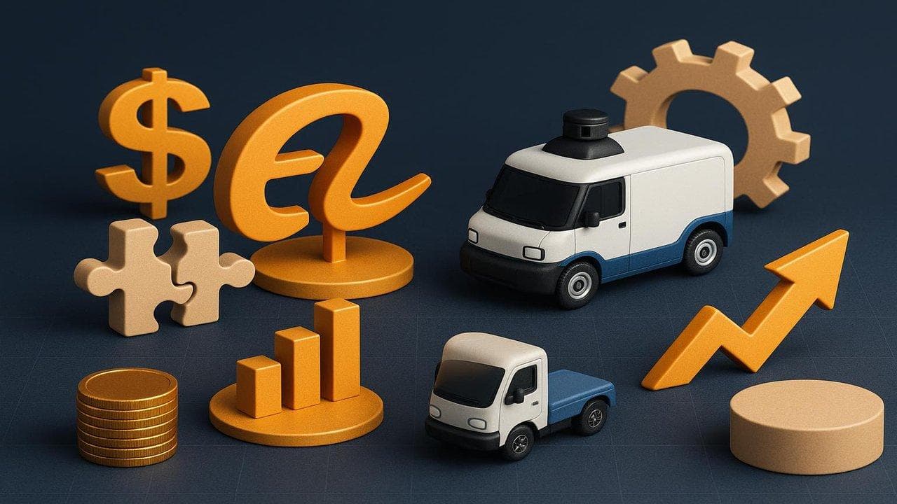 Alibaba and Zelos logos with robovan imagery highlighting $2bn autonomous vehicle merger deal