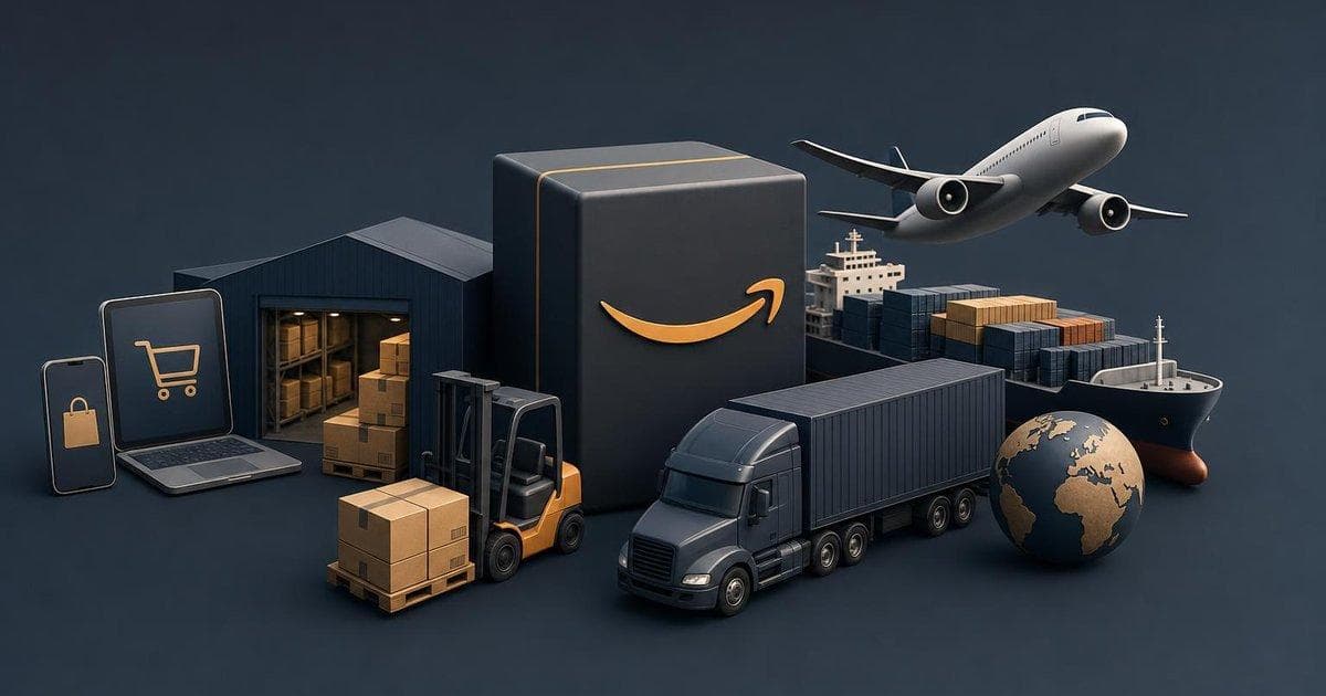 Amazon logistics network expansion illustration impacting rival carrier stocks