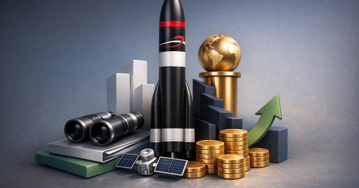 Rocket Lab stock concept with rocket launch imagery and bullish analyst price target signals