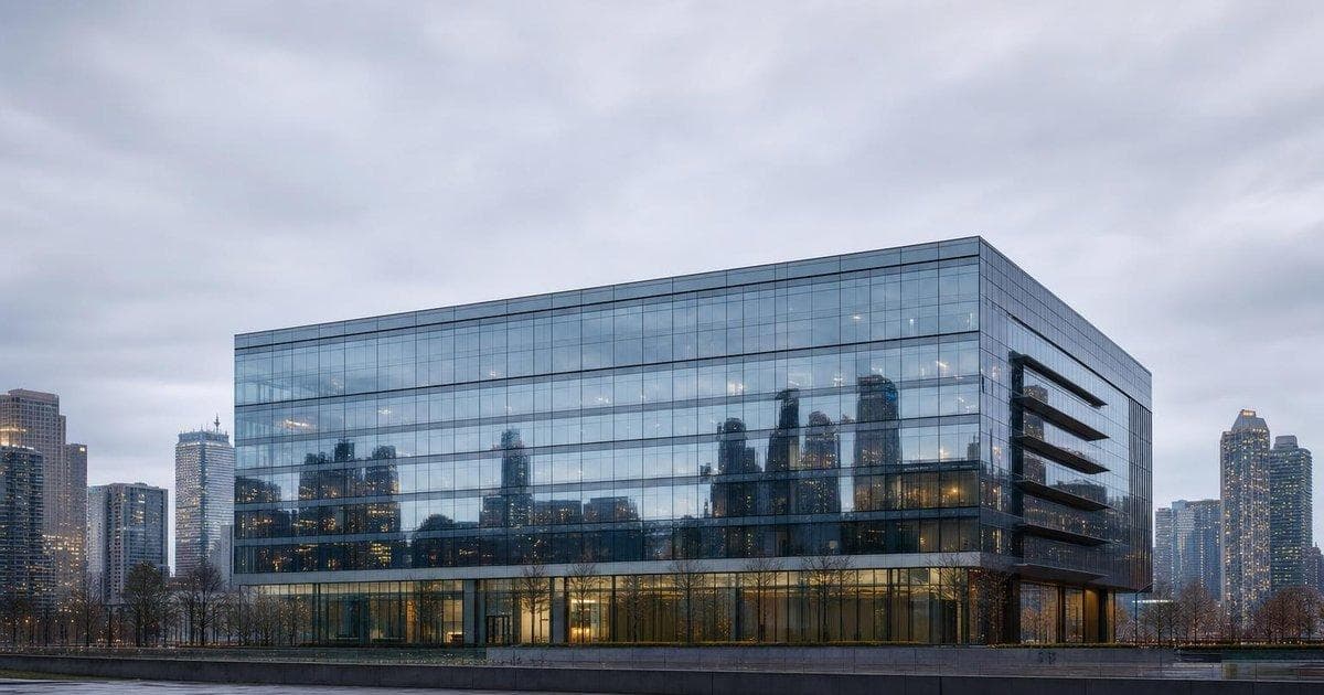 Tech office tower in financial district symbolizing AI startup preparing confidential IPO filing