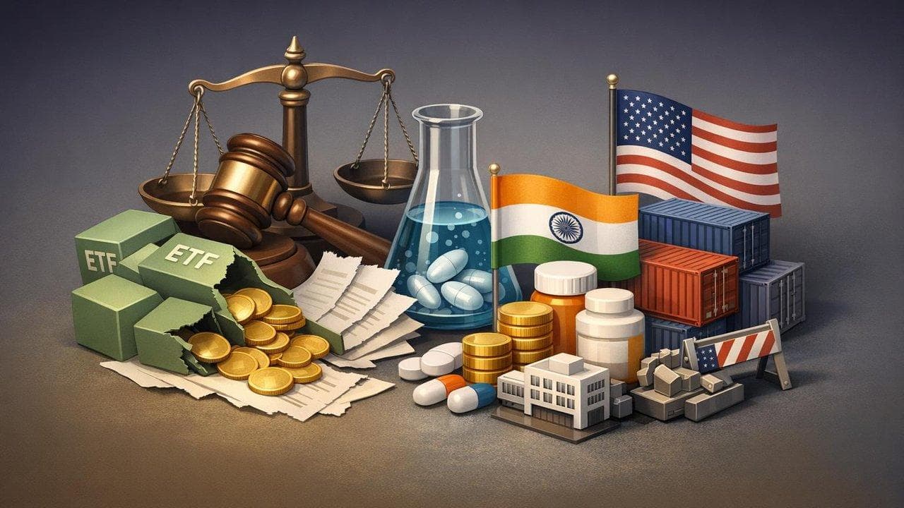 Azoria ETFs liquidation and Novartis India stake sale with US tariff ruling affecting financial markets