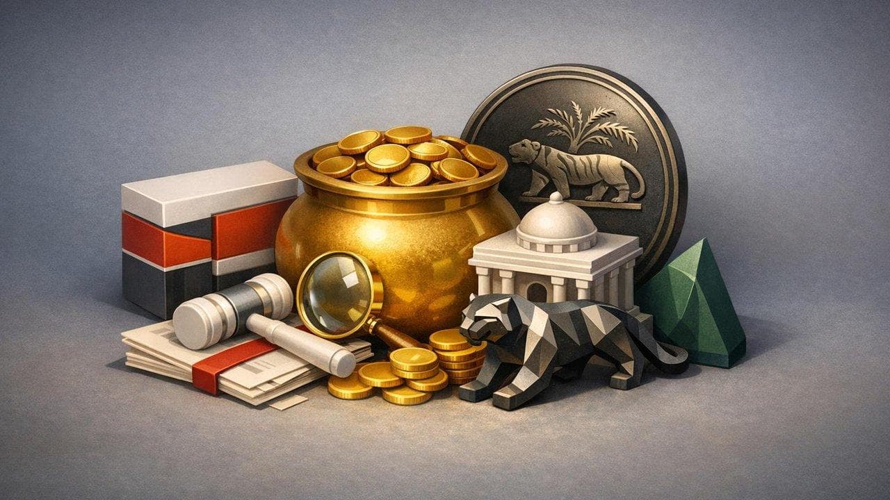 Bain Capital and Manappuram logos with RBI regulatory hurdle affecting acquisition deal
