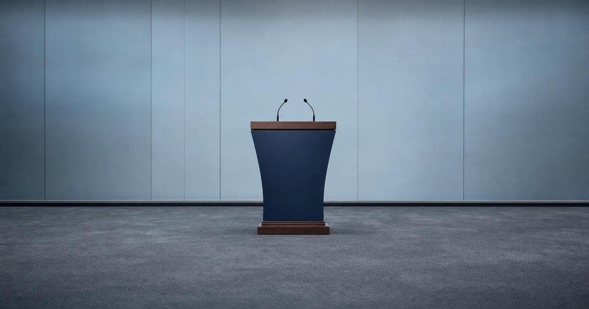 Central bank podium at press conference reflecting BOJ June rate hike signals and yen moves