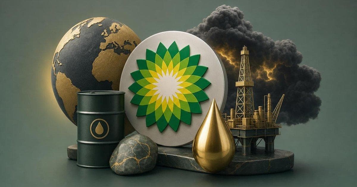 BP stock and oil price rally graphic highlighting Q1 profit jump on higher fuel prices