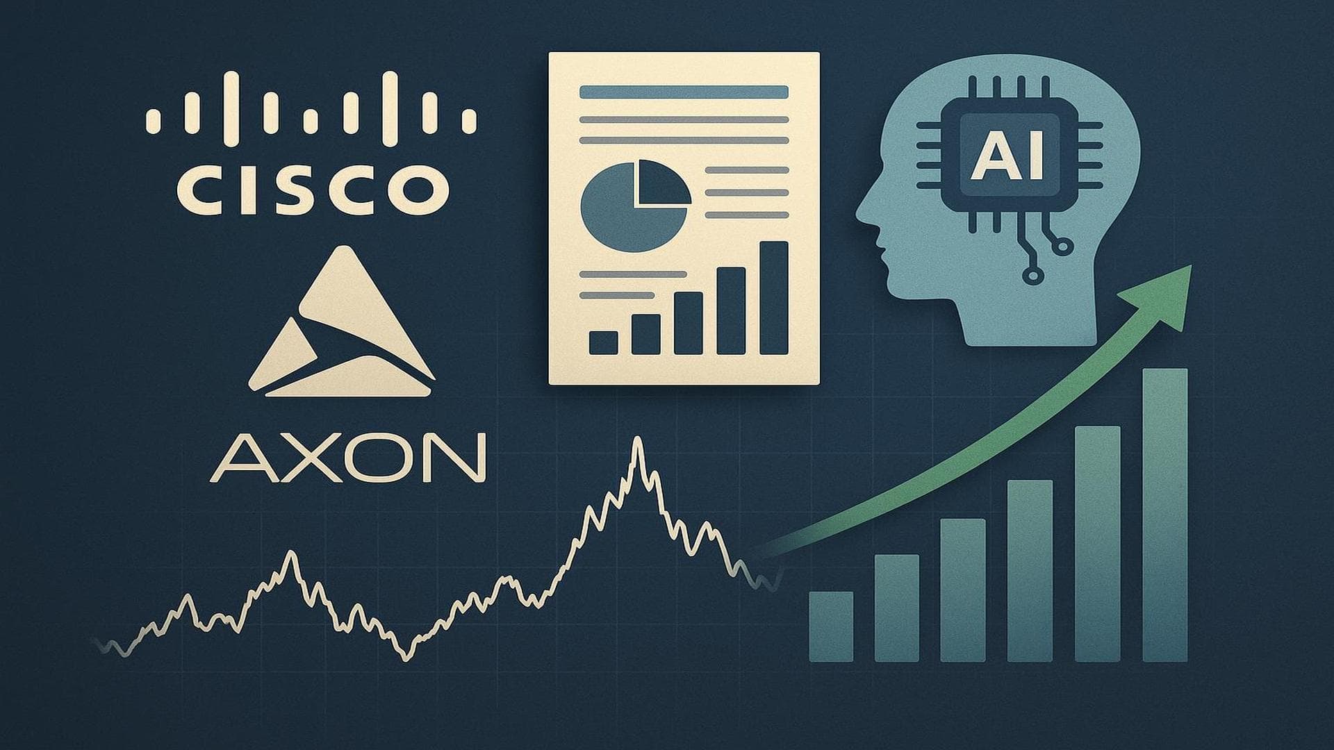 Cisco and Axon earnings preview with AI growth and valuation themes in tech sector