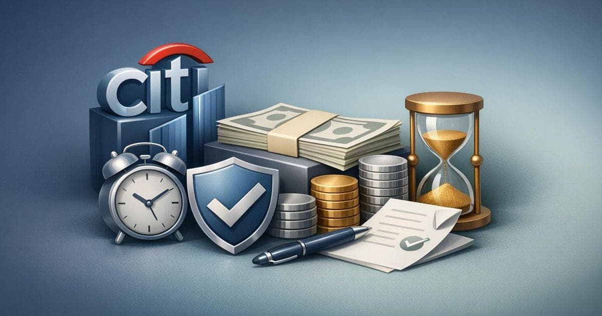 Citi capped tender offer illustration showing cash buyback of multiple note series with early-tender premium