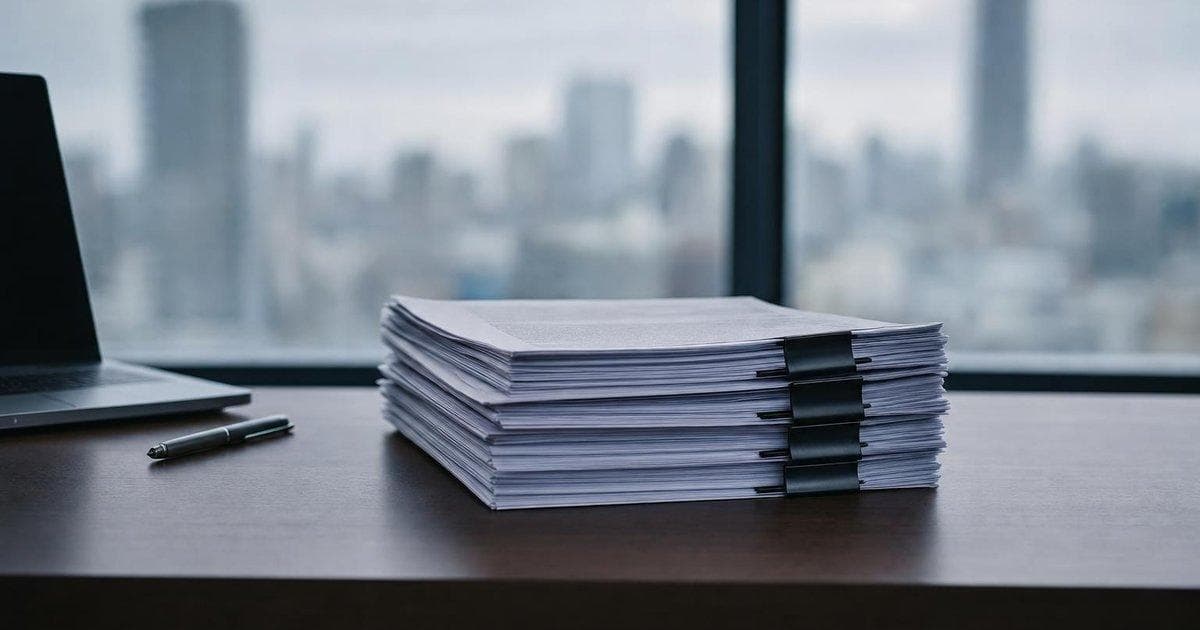 Loan documents on a desk illustrating rising pressures in private credit and nonbank lending markets