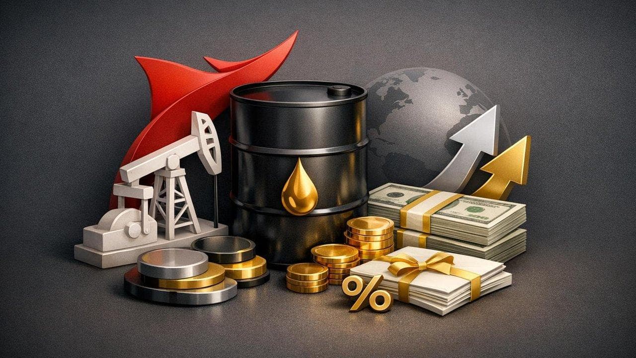 ConocoPhillips logo with rising oil price chart highlighting increased cash flow and buybacks