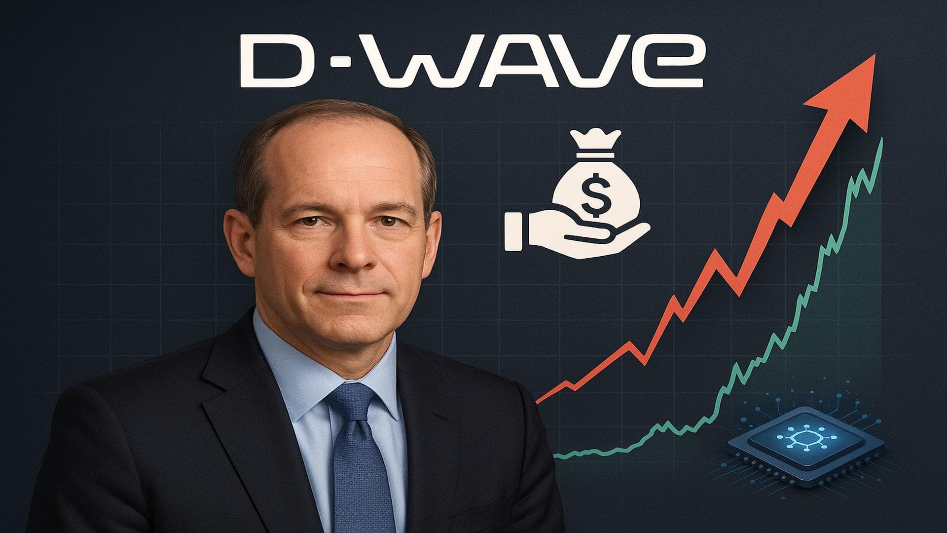 D-Wave stock surge chart with insider sale, quantum computing sector, D-Wave ticker