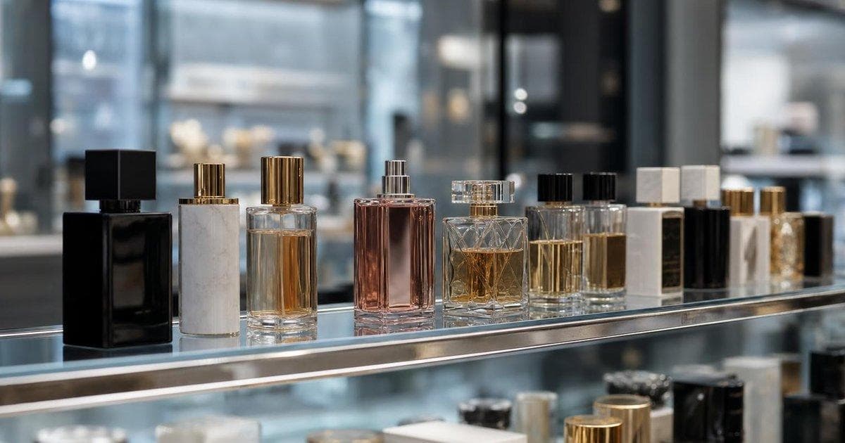 Luxury beauty products on display reflecting stalled merger talks in the cosmetics sector