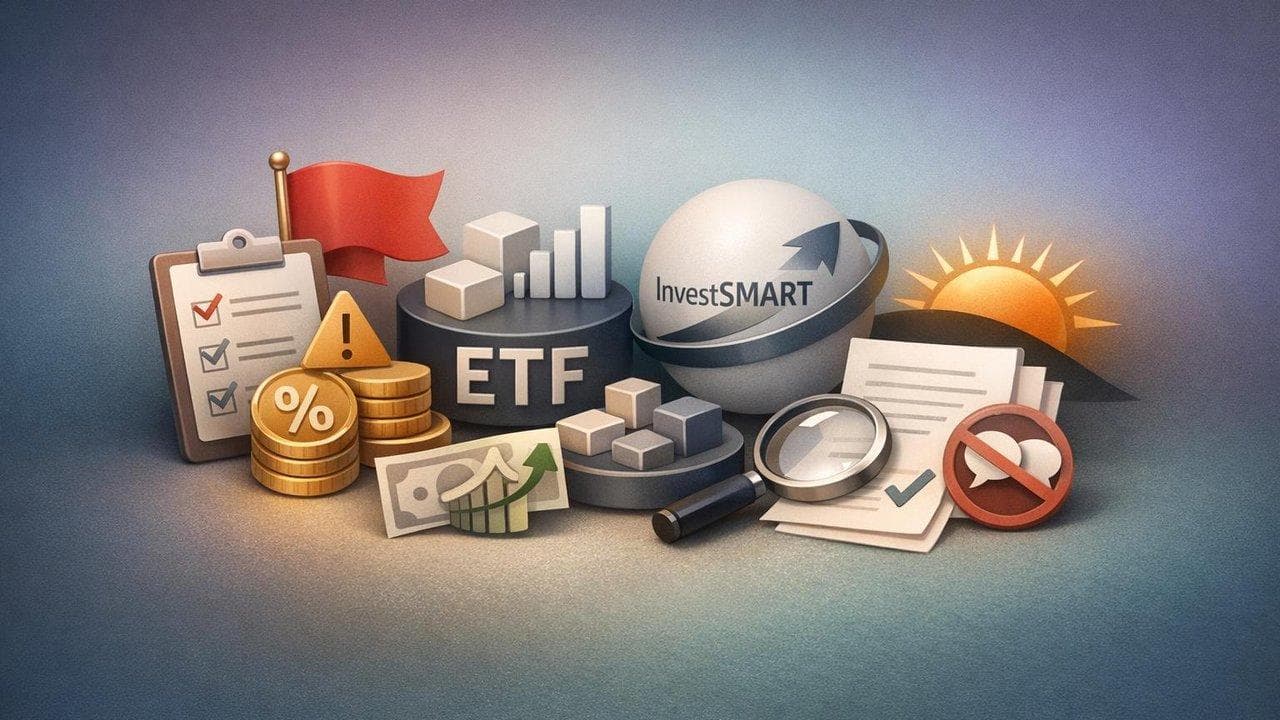 ETF data update visualization with InvestSMART and Morningstar disclaimers