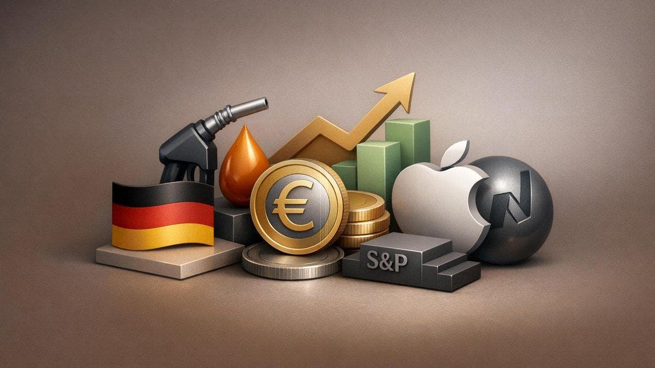 European stock market chart rising after Germany CPI increase, highlighting inflation impact on equities