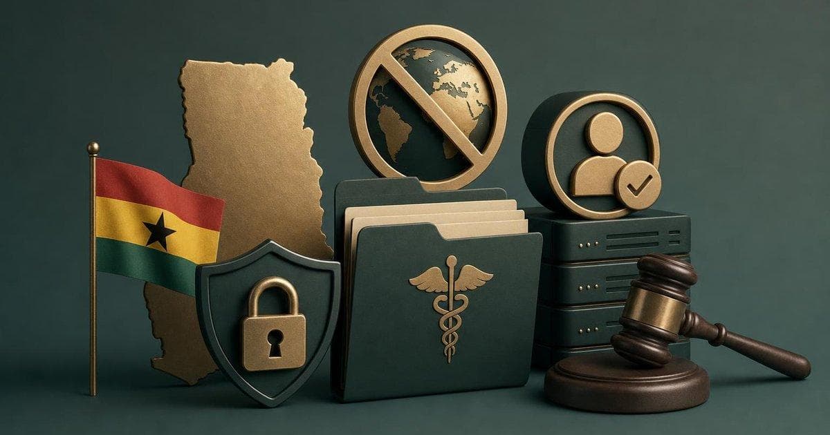 Ghana health data privacy concept with blocked foreign-backed records management deal