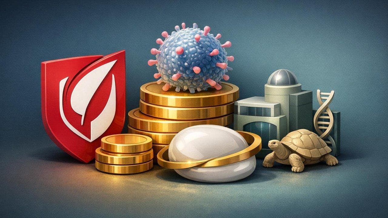Gilead logo with Ouro acquisition and Galapagos R&D partnership in biotech sector