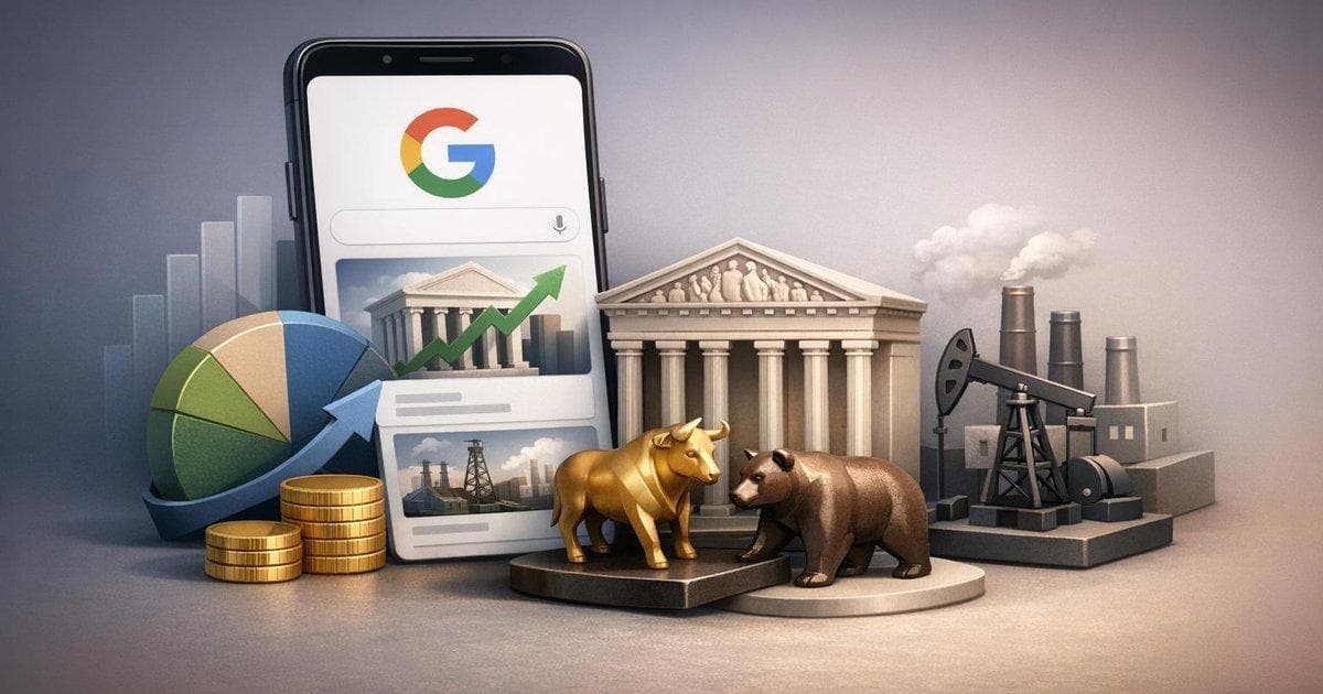 Google Discover mobile feed showing personalized issuer and sector stock news for retail investors