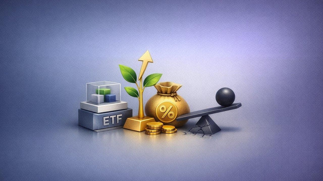 ETF comparison chart showing growth, yield, and risk differences across top funds