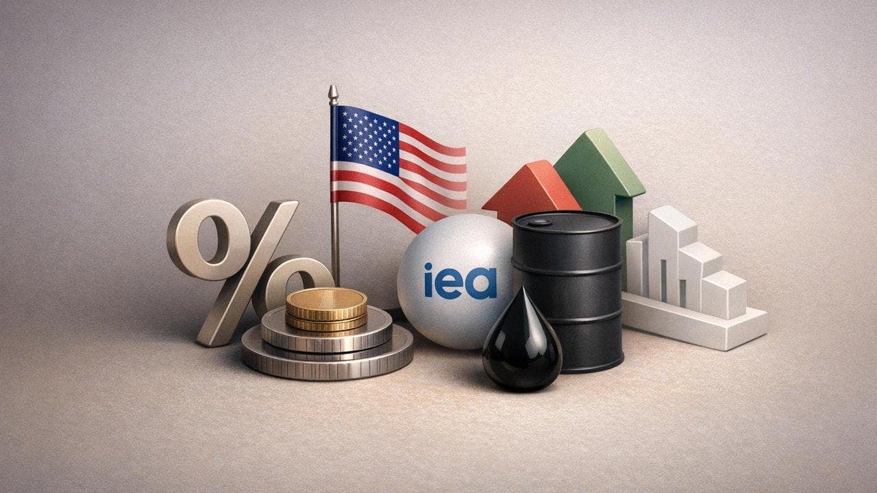 US CPI data visualization with energy sector volatility and IEA impact on equity markets