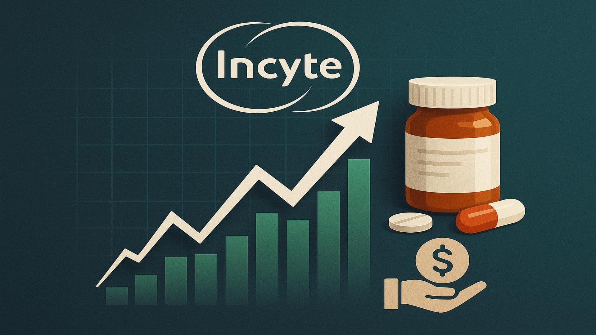Incyte stock price surge with new drug approvals and insider sales impact visualized