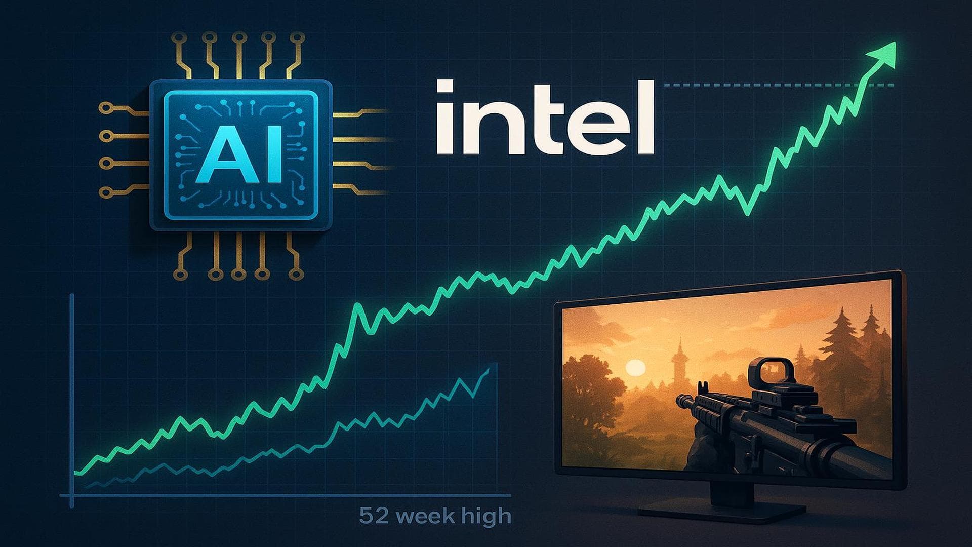 Intel stock soars to 52-week high on Panther Lake AI chip launch and gaming performance boost