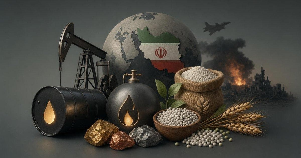 Chart of global energy and fertilizer prices surging amid Iran war supply disruptions