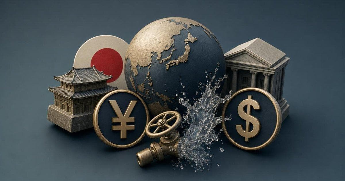 Chart of Japanese yen vs US dollar reacting to surprise Tokyo FX intervention in currency markets
