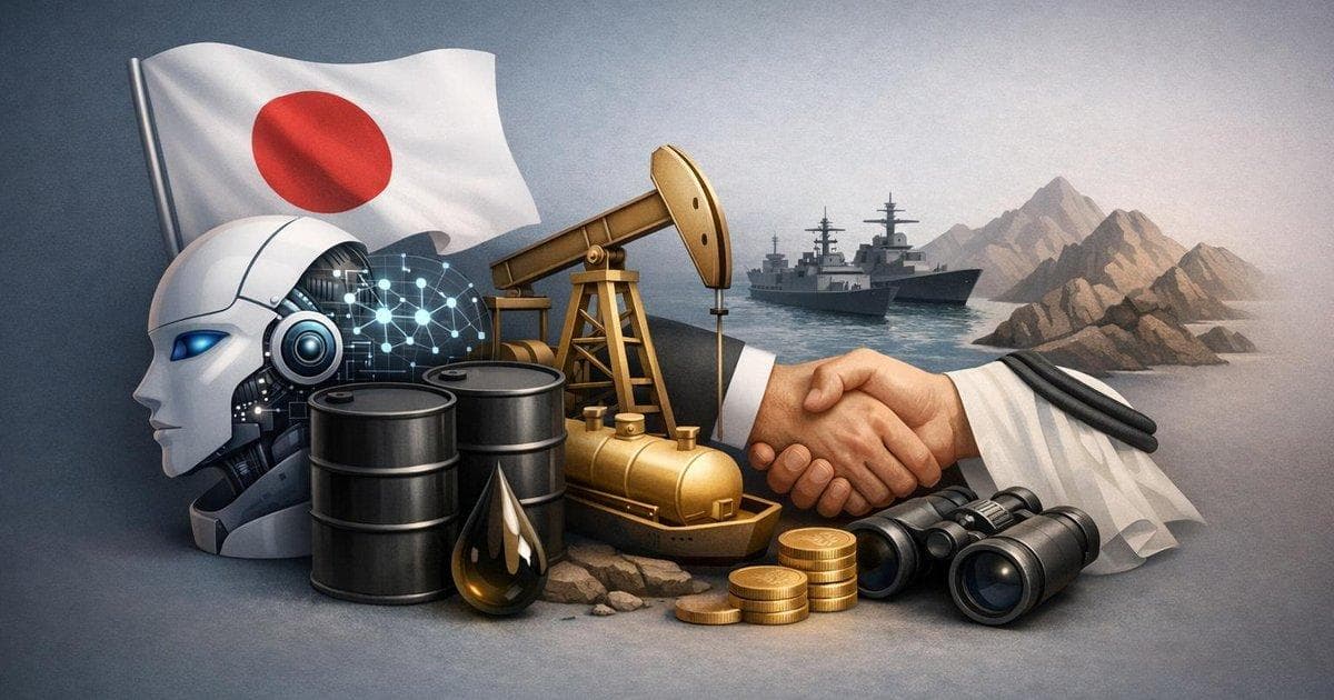 Japan crude oil security strategy with AI tools and Hormuz risk impacting energy markets