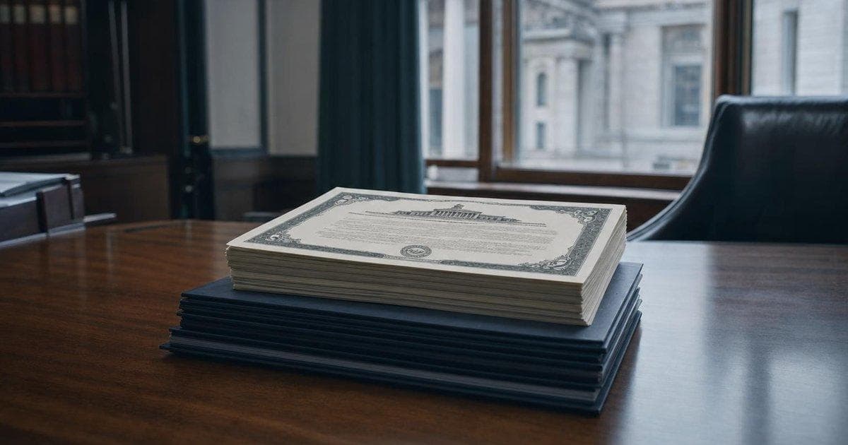 Government bond papers and budget documents on a desk illustrating Kenya Treasury fiscal strain