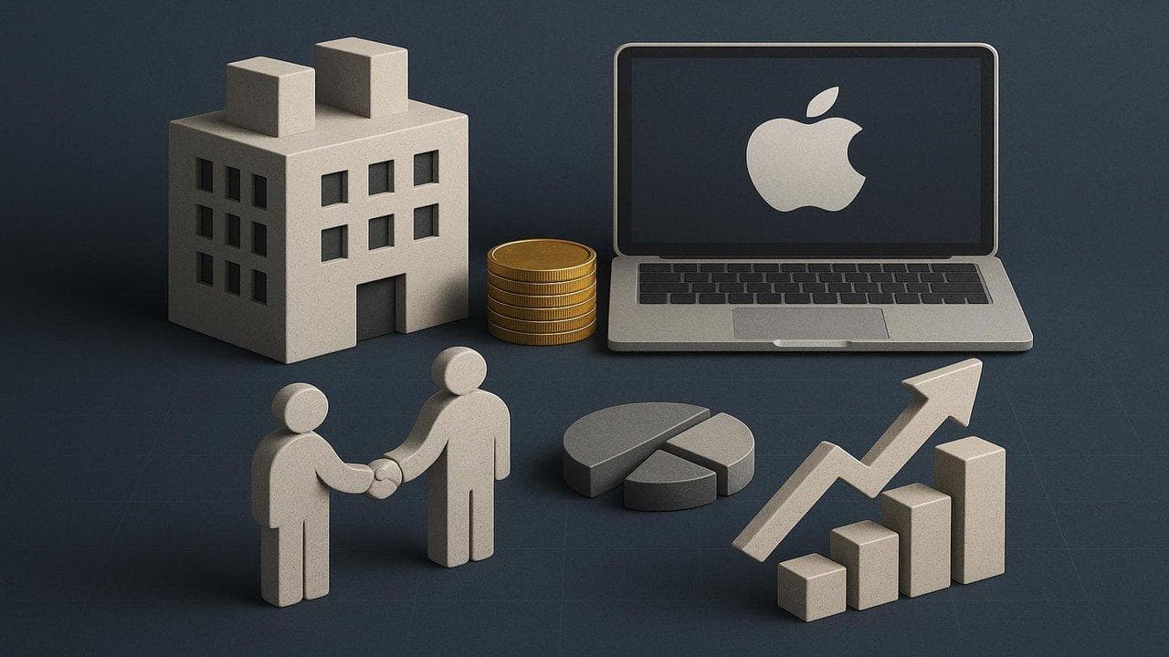 Visualization of corporate and tech sector moves impacting investor focus and market valuations
