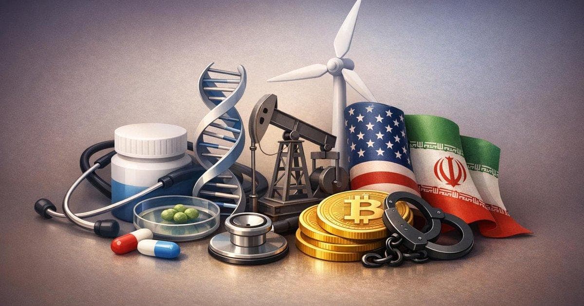 Visualization of April 24 corporate and policy moves in healthcare, energy, biotech, and Iran-linked crypto
