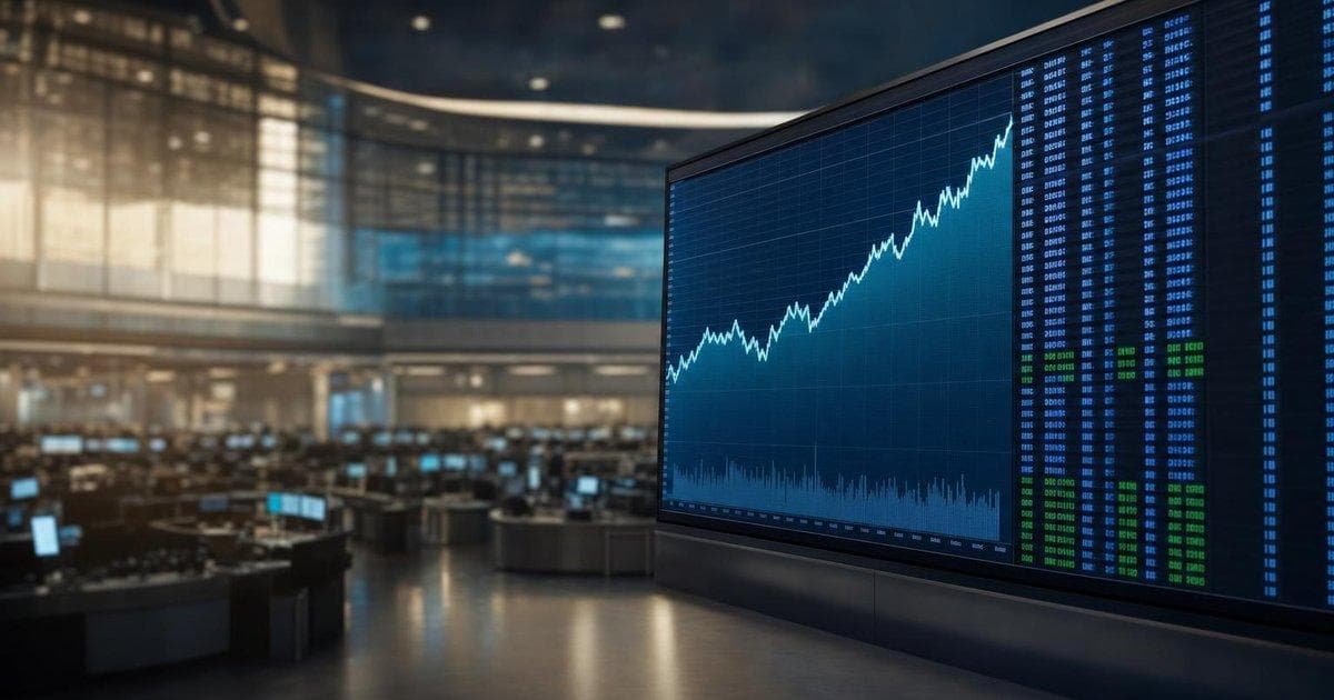 Asian stock index board showing a sharp rally as Korean equities surge and derivatives hedging increases