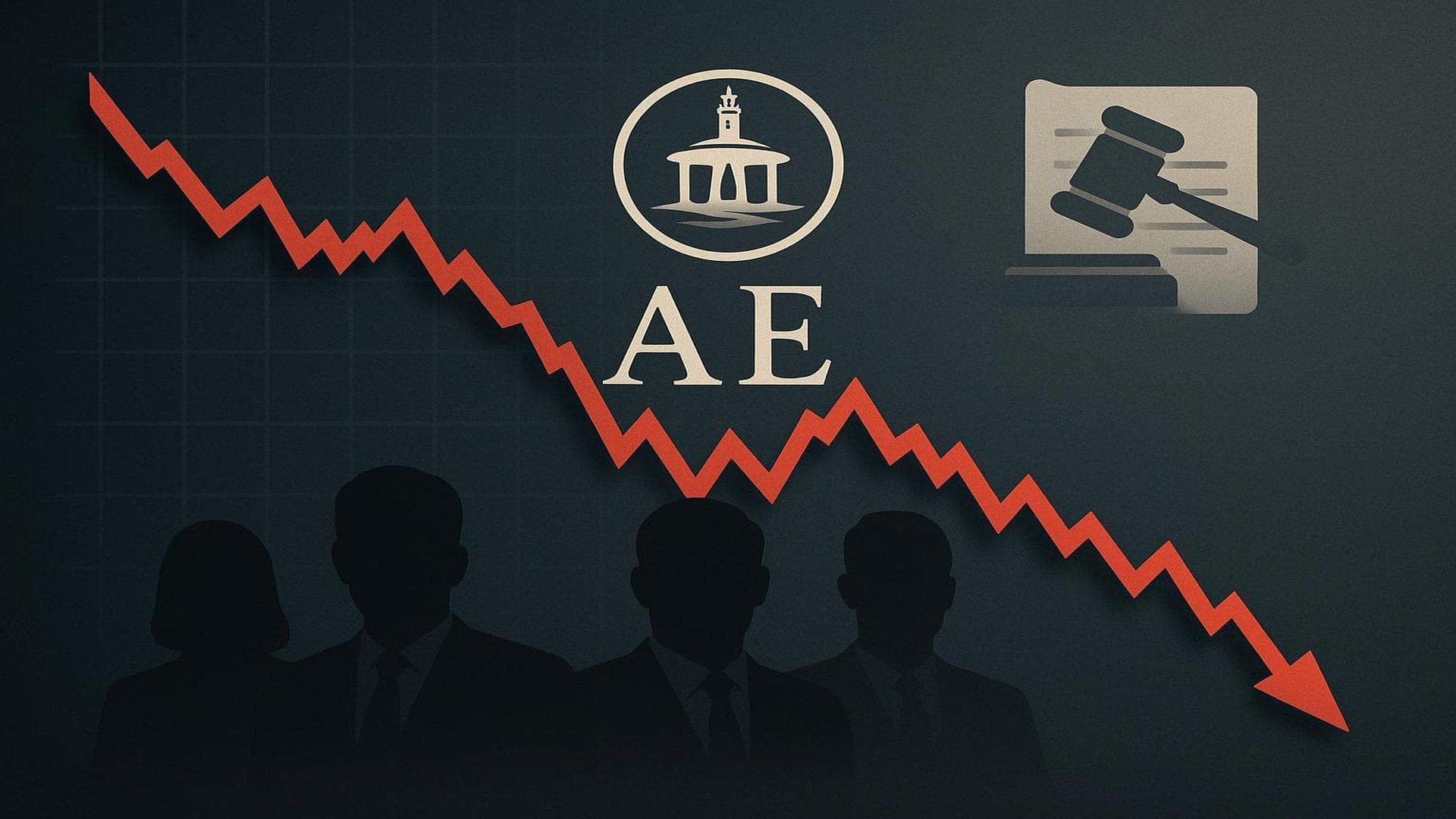 Alexandria REIT stock chart falling with legal symbols and lawmakers adjusting portfolios