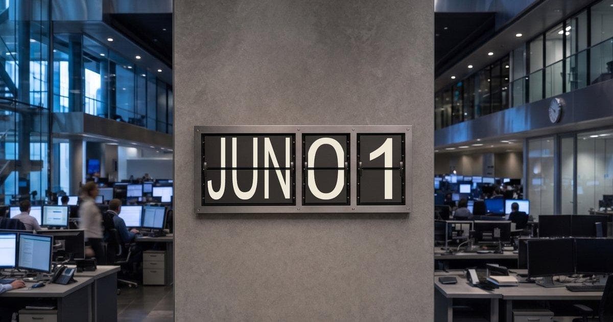 Market brief calendar for June 01