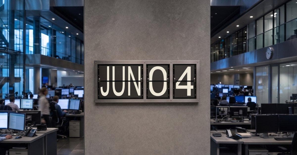 Market brief calendar for June 04