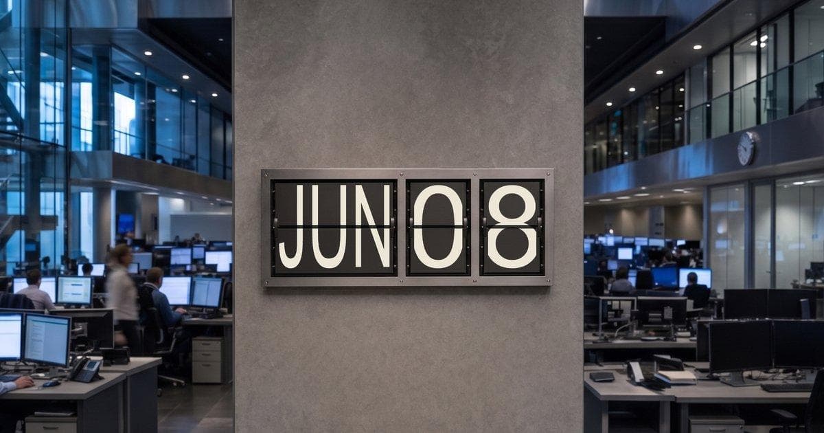 Market brief calendar for June 08