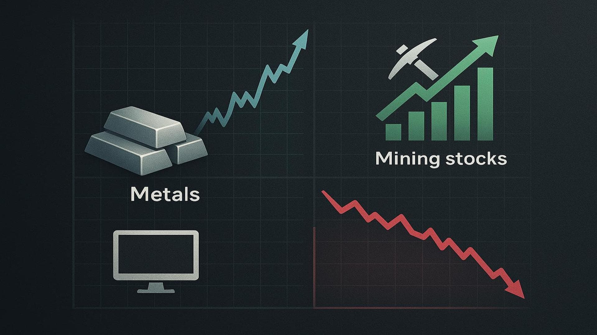 Metals price surge and mining shares rally as tech stocks dip before Fed minutes